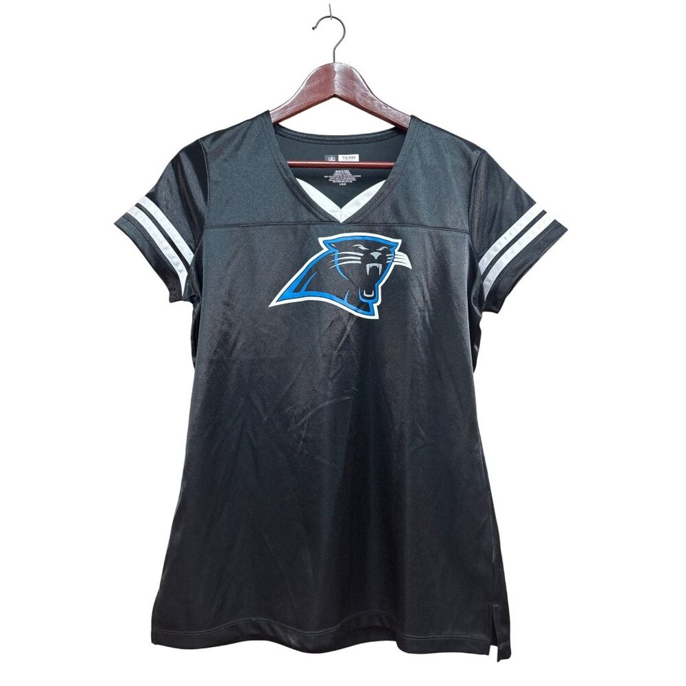 Carolina Panthers Jersey Shirt NFL Women's Large Fitted
